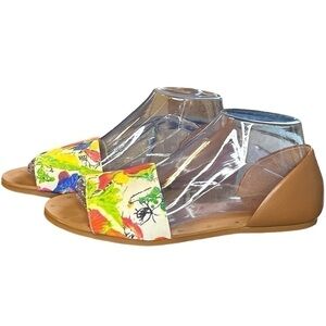 Gianni Bini Pool Party Floral Women’s Open Toe Closed Heel Sandals Size-7.5 NWOT